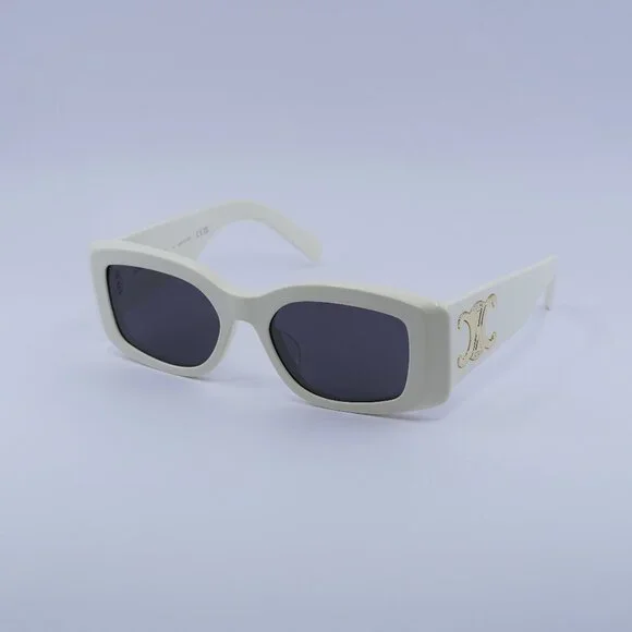 ?️ New Celine CL40282U 25A Sunglasses - Shiny Ivory Frame, Smoke Lenses Celine CL40282U 25A Sunglasses - US main image 2